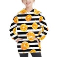 thumbnail image 2 of Odeerbi Kids Boys Girls Hoodies Striped Pullover Hooded Sweatshirts Oversized Crewneck Hooded Sweatshirt Kids Fashion Long Sleeve Pullover Tops 4-14 Years Yellow, 2 of 6