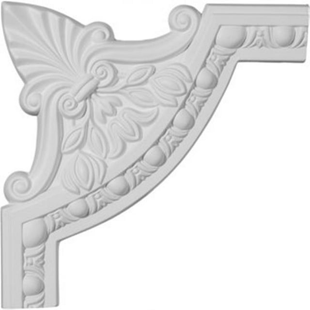 10.25 In. W X 10.25 In. H Architectural Raymond Egg & Dart Panel Moulding Corner