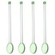 thumbnail image 1 of 4 cucharas de postre de vidrio, cucharas de café de vidrio, cucharas para mezclar jugo y leche, 1 of 6