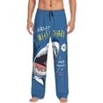 thumbnail image 5 of Mens Pajama Pants, Great White Shark Soft Sleep & Lounge Pants for Men, Cuteness Casual PJ Bottoms Pants with Pockets, 5 of 7
