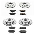 thumbnail image 3 of PowerStop Front and Rear Z23 Evolution Sport Carbon-Fiber Ceramic Brake Pad and Drilled & Slotted Rotor Kit Fits: FORD MERCURY Select Models K1326, 3 of 10