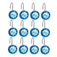 thumbnail image 4 of GOOHOCHY Blue Acrylic Shower Curtain Hooks Set of 12 Stainless Steel Decorative Bathroom Accessories, 4 of 8