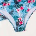 thumbnail image 6 of Lopeceal Women's Tropical Swimsuit Floral Printed Bathing Suit Sexy Bikini Sets with Long Beach Cover Ups 3 Piece Hawaiian Outfits, 6 of 8