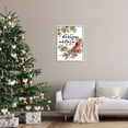 thumbnail image 3 of Stupell Industries Festive Phrase Cardinal Holiday Painting White Framed Art Print Wall Art, 24 x 30, 3 of 9