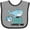Heather and Black, variant on Inktastic My Great Uncle Loves Me with Cute Sharks Boys or Girls Baby Bib