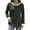 Green, variant on Lenpel Women's Tunic Tops Ribbed Knit Long Sleeve Crew Neck Color Block T Shirts Casual Tee Blouses Loose Lightweight Sweaters(Hot Pink,X-Large)