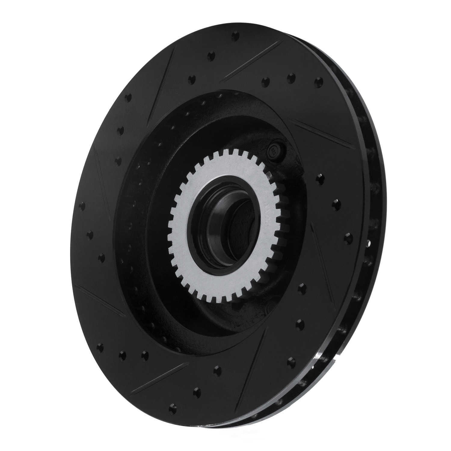 Dynamic Friction Company 633-51000R DFC Brake Rotor - Drilled And Slotted - Black