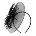 thumbnail image 1 of Serre-Tête Plumes en Filet Gros Fleurs pour Fête Filles Femmes, 1 of 7