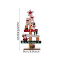thumbnail image 2 of Decoraciones Navideñas de Escritorio Onlyliua Alfabeto de Madera Hombre Viejo Muñeco de Nieve Gnomo, 2 of 3