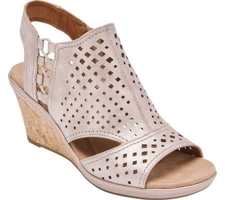 rockport cobb hill janna perforated wedge sandal