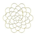 thumbnail image 1 of Modern Iron Flower Arrangement Stand, Heavy Duty Metal Support Organizer for Potted Flowers, Circular Vase Insert with Sturdy Design Easy to Clean, Gold, 1 of 2