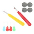 thumbnail image 1 of Aiguille Fileteuse, Outil de Coupe Couture Couture Kit de Coupe Couture Thread Remover Kit Solide Performance, 1 of 12