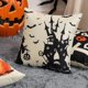 thumbnail image 2 of Juego de 4 fundas de almohada CHAO diseño de castillo de calabaza 18 x 18 pulgadas, 2 of 5