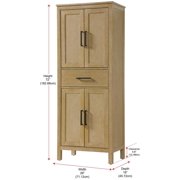 Elegant Furniture and Lighting 28 Inch Bath Storage Cabinet in White