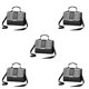 thumbnail image 2 of Minnieouse Bolso de hombro de cuero con estilo para mujer para restaurantes y cafés Crossbody Fashion PU Bolso de hombro de alta capacidad negro Type2 NO2, 2 of 6