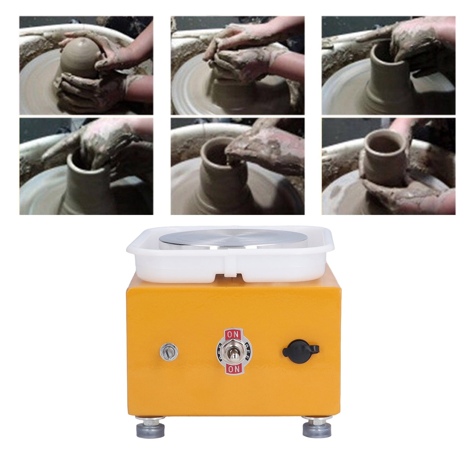 Pottery Wheel Stable Speed Ceic Wheel Pottery Machine Miniature Kids Mini Pottery Wheel for Home ,Power Tools
