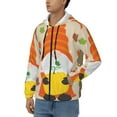thumbnail image 3 of Kdxio Hello Fall Gnomes 1 Print Men Hoodies Casual Hoodies for Men with Zip Pockets Full Zip Long Sleeve Sweatshirt Sports Hooded Jacket-X-Large, 3 of 5