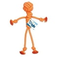 thumbnail image 1 of Grriggles Ruff Rope Knot Dog Toy Orange Stick Figure Man Shape Chew Toys for Dogs 20" Long, 1 of 1