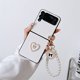 thumbnail image 1 of Luxury Pearl Love Cushions Bow Kont Bracelet Phone Case, JOCute Hard Cover para Samsung Galaxy Z, Flip3, Z Flip 3, Z Flip4, 5G zhangmengya LED, 1 of 2