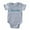 Heather Gray, variant on - Gem Zodiac Aquarius Aquamar - Cute Infant Baby Football Bodysuit