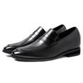 thumbnail image 4 of CMR CHAMARIPA Height Increasing Shoes - Formal Tall Men Shoes - Black Slip On Penny Loafers 7 CM / 2.76 Inches, 4 of 6