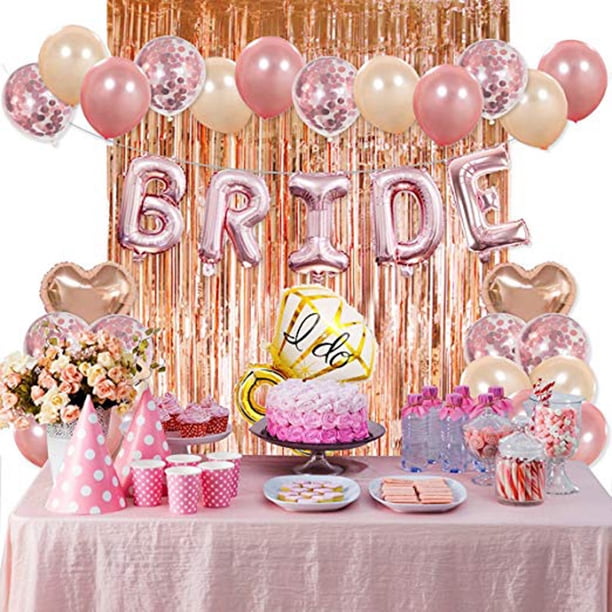Balloon Kit Bride To Be, lámina de látex con pancarta, 39 unidades