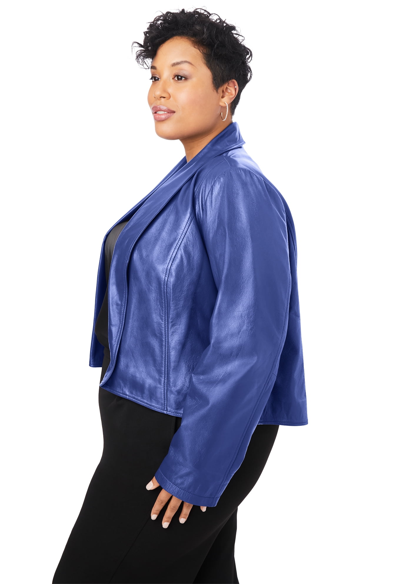 Leather Shrug Cropped Jacket - Walmart 