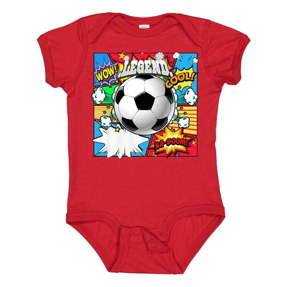 Inktastic Soccer Superhero Boys or Girls Baby Bodysuit