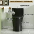 thumbnail image 5 of Alvantor One-Piece Toilet, 1.1/1.6 GPF Powerful Dual Flush Elongated Toilet, Button on Tank top, Soft Closing Seat Gray, 5 of 10