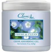 Clear Air Odor Absorbing Gel 15oz - Fresh & Clean - Air Freshener