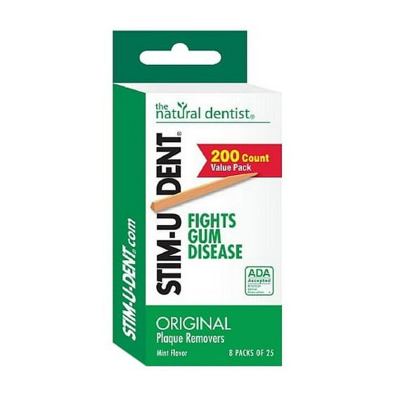 Stim-U-Dent Plaque Removers Value Pack Mint Flavor - 200 Ea 2 Pack