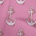 thumbnail image 1 of oneOone Silk Tabby Pink Fabric Nautical Sewing Material Print Fabric By The Yard 42 Inch Wide, 1 of 6