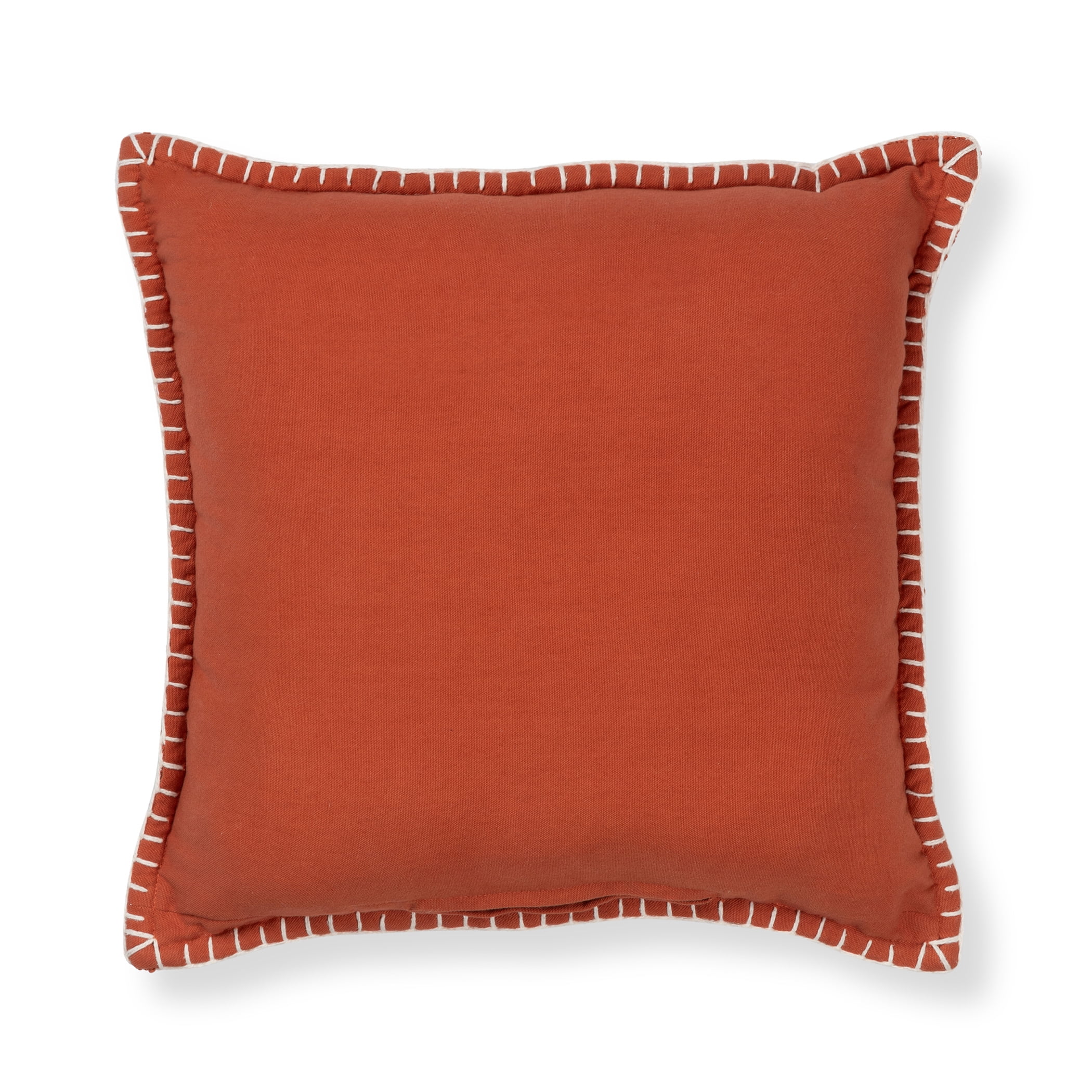 (2 pack) Mainstays Red Canyon Pillow with Whipstitch Edges 18x18