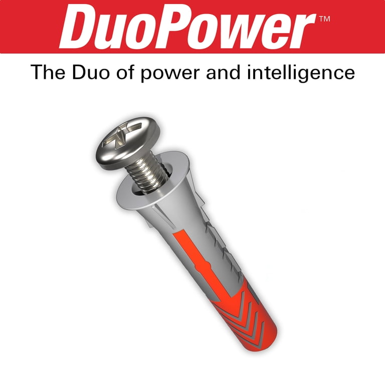 Hillman DuoPower #6-10 Nylon Anchors, 45 Lb, Pack of 18 photo 7