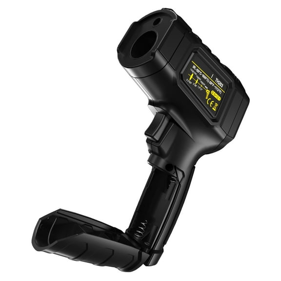 Thermometer Infrared Thermometer, Non-contact Temperature Sensing , -50 To 600 -58F~1112F With Adjustable Emissivity, 12:1 D:S Ratio, VA Reverse Color Display, Hi/Lo