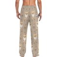 thumbnail image 2 of Top-kevin Multi- Beige Chihuahuas Pajama Pants for Men PJs Bottoms Sleepwear Lounge Pants with Pockets, 2 of 13