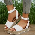 thumbnail image 3 of Mepaouo Women's Platform Espadrilles Wedge Sandals Casual Ankle Strap Dressy Summer Beach Shoes, 3 of 6