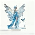 thumbnail image 2 of Blue Acrylic Fairy Tabletop Decoration 2D Flat Elf Desktop Art Statue Acrylic Angel 2D Flat Angel Figurine Creative Decoration for Home Table Top Bedroom Living Room Office Decor, 2 of 3