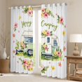 thumbnail image 2 of Erosebridal Kids Happy Camping Black Out Curtains,Kawaii Flowers Car Curtains Pack of 2 (42x63 Each) for Boys Girls,Microfiber Bedroom Decor, 2 of 6