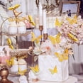 72Pcs 3D Gold Butterfly Wall Decals, Nursery Sticker Decor for Kids ...
