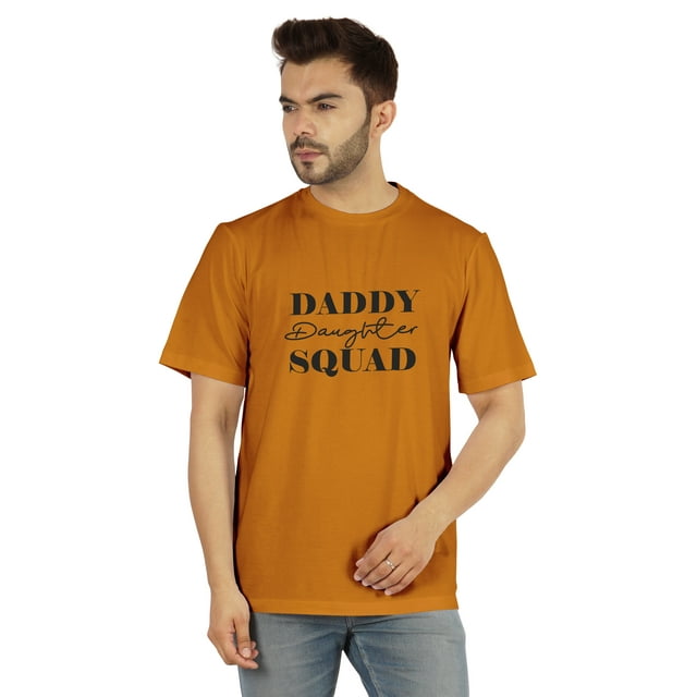 Inkmeso T-shirt Graphique Imprimé pour Hommes Daddy Daughter Squad€ T-shirt Col Rond Tee pour Pères / Papa