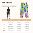 thumbnail image 2 of Salouo Graffiti Pineapples Print Women's Pajama Pants Casual Loose Sweatpants PJs Flowy Pants Drawstring Palazzo for Women Wide Leg Pants Lounge Pajama -Large, 2 of 8