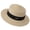 A-Gray, variant on Womens Boater Straw Sun Hat Flat Top Wide Brim UV Protection Summer Travel Cap Pearl Floral Embellished