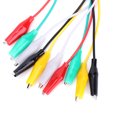 thumbnail image 2 of Cables De Prueba Eléctrica Con Pinzas De Cocodrilo 10 cables de prueba eléctricos con pinzas de cocodrilo de 48 cm para pruebas eléctricas de laboratorio., 2 of 8