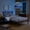 Rustic Brown03, variant on BSHTI Twin Size LED Bed Frame with Metal Frame, RGB Lights & Storage Headboard, No Box Spring Needed, Under-Bed Storage, for Bedroom, Dorm, or Guest Room，Rustic Brown