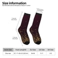 thumbnail image 2 of Uemuo Gold stars luxury sparkling Pattern Women's Crew Socks, Soft Durable Breathable Moisture-Wicking with Odor Control Cotton socks, 2 of 6