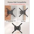 thumbnail image 6 of HOMOUNT Full Motion TV Wall Mount for Most 26-60 Inch TVs, Swivel and Tilt TV Mount with Single Stud, Wall Mount Bracket Max VESA 400x400mm, 77 lbs, 6 of 10