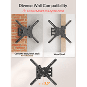 HOMOUNT Full Motion TV Wall Mount for Most 26-60 Inch TVs, Swivel and Tilt TV Mount with Single Stud, Wall Mount Bracket Max VESA 400x400mm, 77 lbs