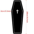 thumbnail image 3 of Carpet,Halloween Carpet Dark Gothic Carpet For Living Room Decoration Coffin Shaped Rug Soft Non Slip Bedroom Home Party, 3 of 8