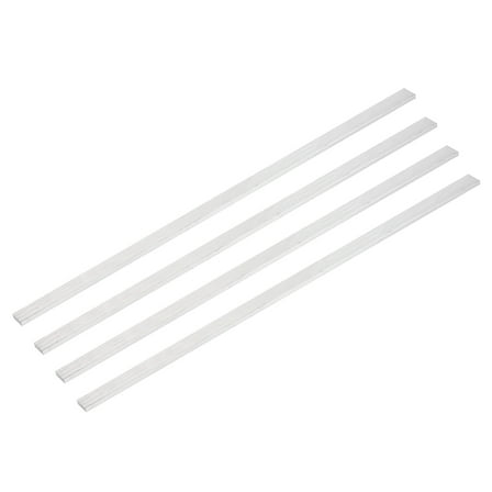Uxcell 4 Pcs Square Aluminum Flat Bar, 1/16" (3mm)Thick x 3/8" (10mm) Width x 12" (305mm) Long 6061 Aluminum Flat Plate